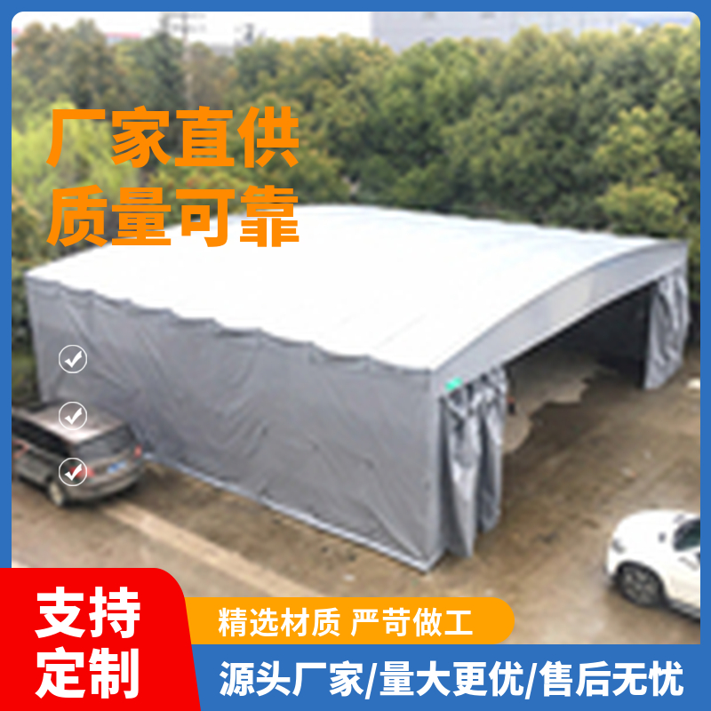 工廠(chǎng)消防通道懸空電動(dòng)雨棚 過(guò)道伸縮推拉棚 按需定制